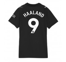 Manchester City Erling Haaland #9 Koszulka Wyjazdowa damskie 2025-26 Krótki Rękaw